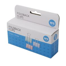 WS Foldback Clips 32mm 6 Pack Colour Assorted
