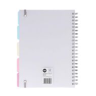 WS Subject Book with 5 Dividers 7mm Ruled White A4