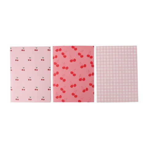 Uniti Kids Cherry A6 3 Pack Notebook