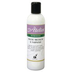 Atelier Matte Medium & Varnish 250ml White