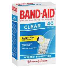 Band Aid Clear Strips 40 Pack