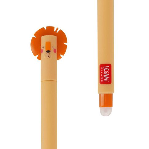 Legami Erasable Pen Lion Orange Ink