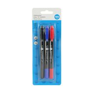 WS Permanent Marker Twin Tip 3 Pack