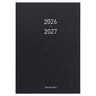 WS Mid Year Diary Black Week To View A4 26-27