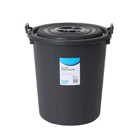 Living & Co Heavy Duty Bin 43L Black
