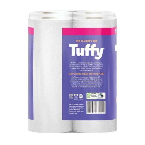 Tuffy Paper Towels White 2-Ply White 4 Pack