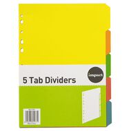 WS Dividers Cardboard 5 Tab A4