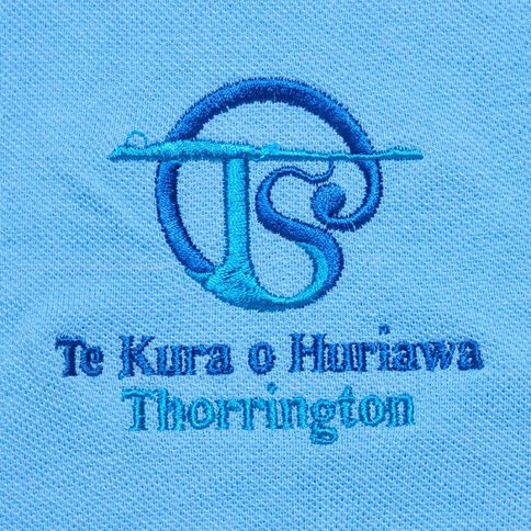 Schooltex Thorrington School New Long Sleeve Polo with Embroidery