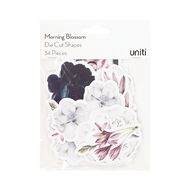 Uniti Morning Blossom Cardstock Die Cut Shapes 34 Pieces