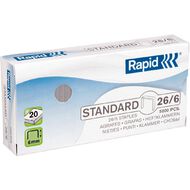 Rapid Staples 26/6 Pack of 5000 Silver