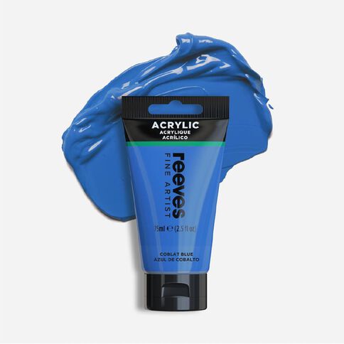 Reeves Fine Acrylic Paint Cobalt Blue 75ml