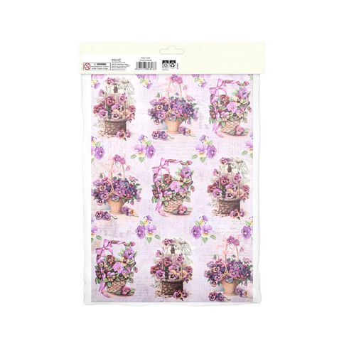 Uniti Decoupage Paper Floral 4 Sheets Assorted A4