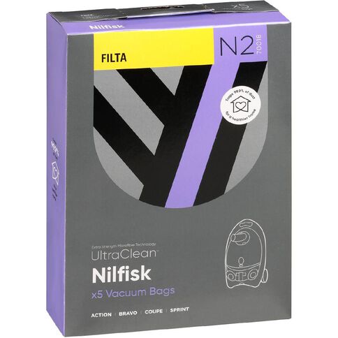 Ultra Clean Vacuum Bags Nilfisk Sprint 5 Pack