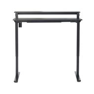 Workspace 2 Tier Adjustable Desk Black