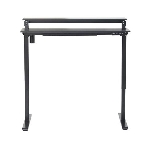 Workspace 2 Tier Adjustable Desk Black