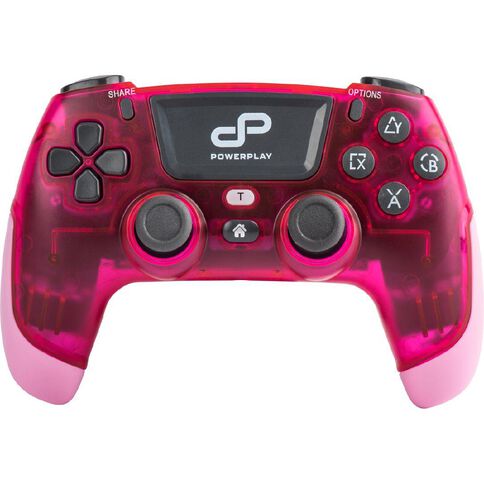 PowerPlay PS4 Wireless Controller Translucent Pink