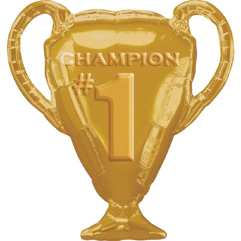 Anagram Gold Trophy Foil Balloon Supershape 25in Gold