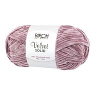 Birch Velvet Yarn 100% Polyester 100G Purple Shadow