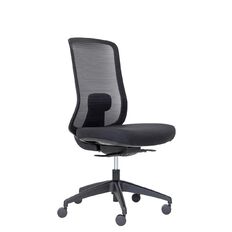 Buro Seating Elan Chair Lumbar Black Mesh Seat Slide