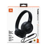 JBL Tune 520C USB-C Wired On-Ear Headphones Black