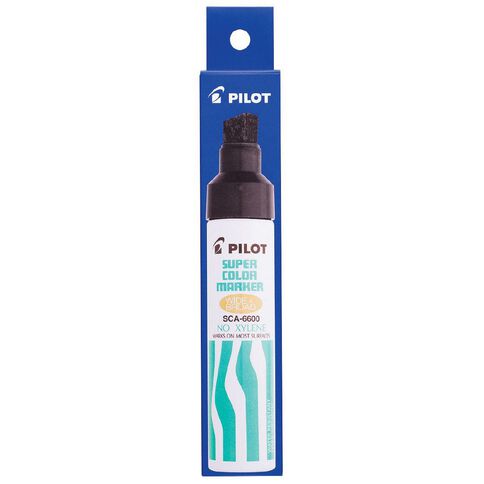 Pilot SCA-660 Jumbo Chisel Tip Super Color Marker Black Black