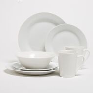 Living & Co Essential Dinner Plate 24cm White 4 Pack