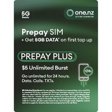 One NZ Prepay Triple Sim with Bonus 5GB