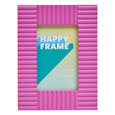 Happy Frames Vertical Ribbed 10x15cm Pink