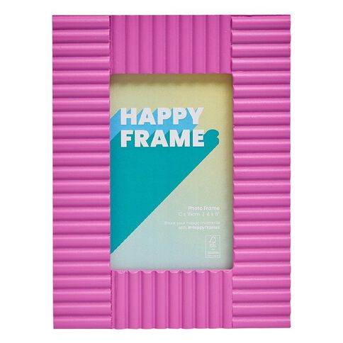 Happy Frames Vertical Ribbed 10x15cm Pink