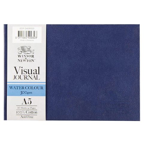 Winsor & Newton Watercolour Hard Visual Journal 300gsm A5 20 Sheets