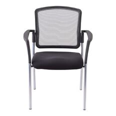 Buro Lindis Chair Mesh with Arms Reflective Silver