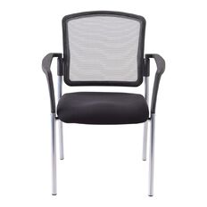 Buro Lindis Chair Mesh with Arms Reflective Silver