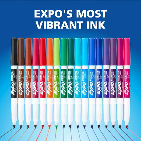 Expo Whiteboard Markers Fine Fashion 16 Pack