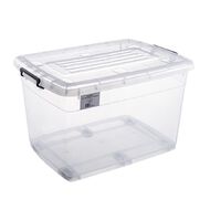 Living & Co Rolling Organiser 110L Clear