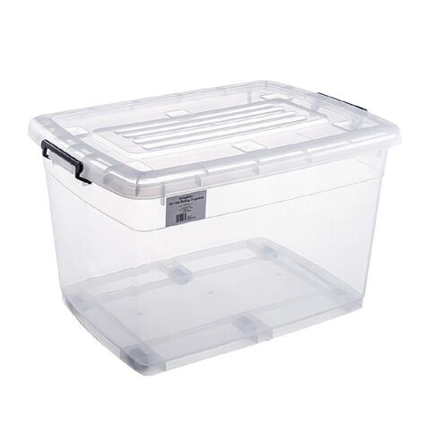 Living & Co Rolling Organiser 110L Clear