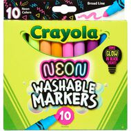 Crayola Washable Markers Neon Assorted 10 Pack