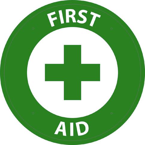 WS First Aid Circle Sign Large 600mm x 600mm