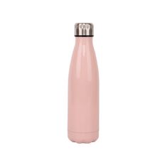 Living & Co Stainless Steel Drink Bottle Pink Mid 500ml