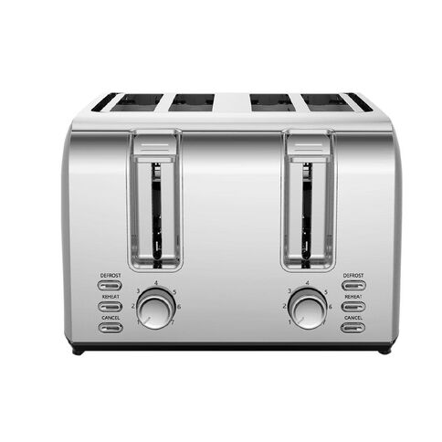 Living & Co Toaster 4 Slice Stainless Steel