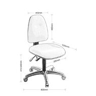 Eden Spectrum Heavy Duty 200kg 2 Lever Highback Ergonomic Chair Black