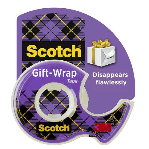 Scotch Giftwrap Tape 19mm x 16.5m Clear