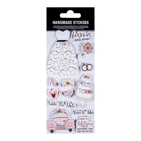 3D Glitter Handmade Embellishment- Forever & Ever 13Pc Little Bird