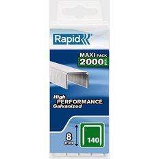 Rapid Staples 140/8 2000 Pack Silver