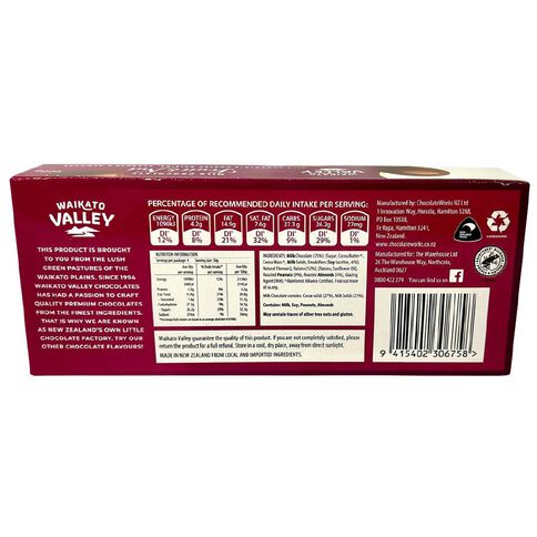 Waikato Valley Chocolates Fruit & Nut 200g Waikato Valley Chocolates Fruit & Nut 200g