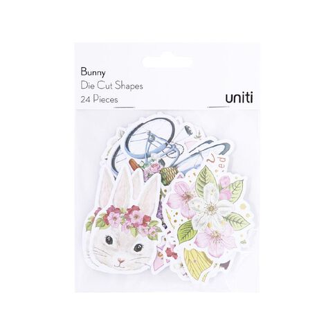 Uniti Bunny Cardstock Die Cut Shapes