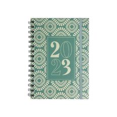 Modena 2023 Week to View Scallop Spiral Diary Aqua A5