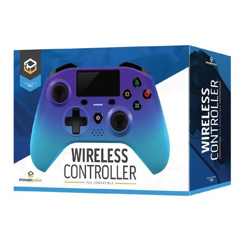 PowerWave PS4 Wireless Controller V2 Purple & Blue