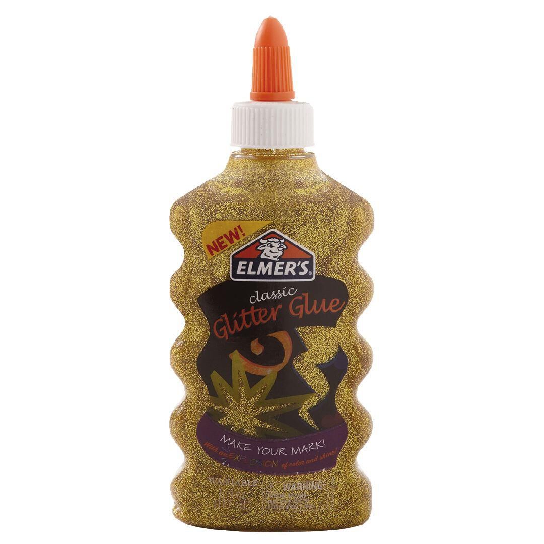 Glitter Glue gold iris.
