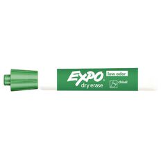 Expo Whiteboard Marker Low Odour Bullet 12 Pack Green