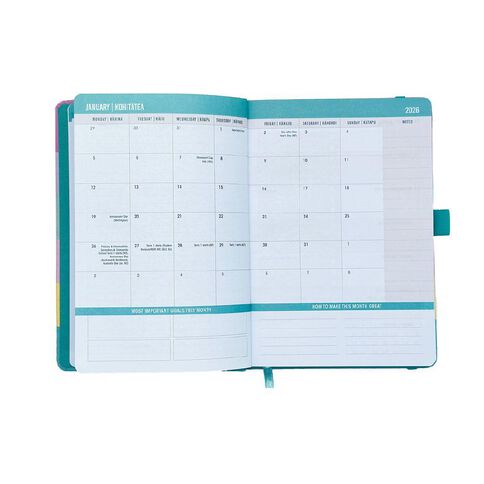 WS 2026 Weekly Planner Multi-Coloured